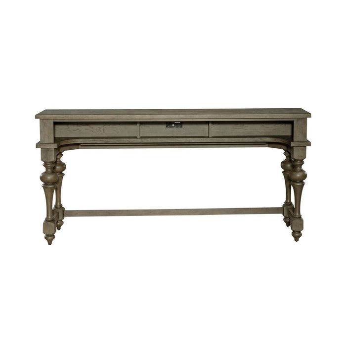 Liberty Furniture Americana Farmhouse Console Bar Table in Dusty Taupe - Furniture 4 Less (Jacksonville, NC)