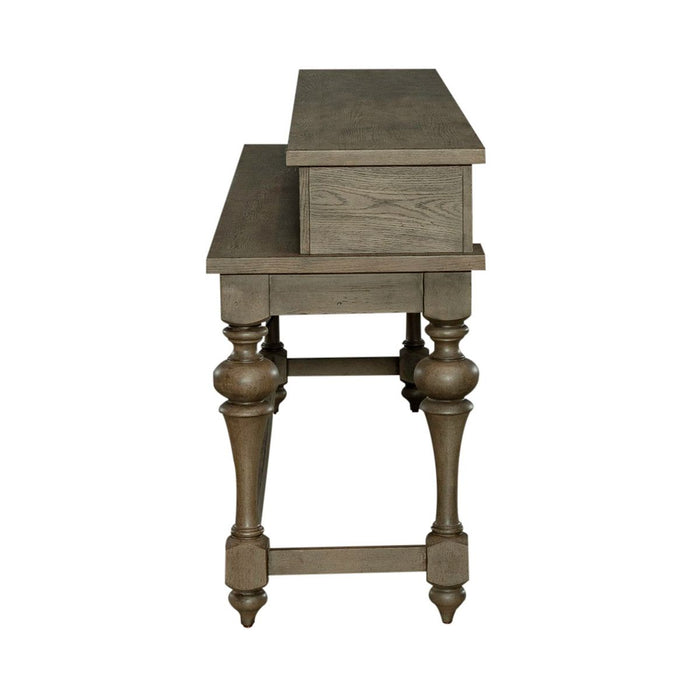 Liberty Furniture Americana Farmhouse Console Bar Table in Dusty Taupe - Furniture 4 Less (Jacksonville, NC)