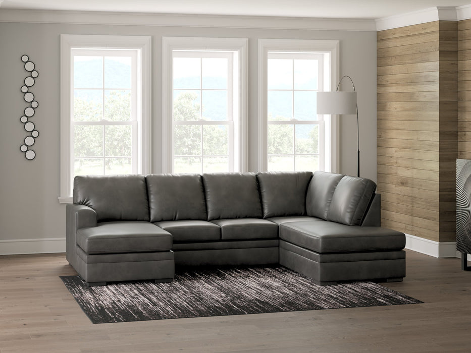 Lofton-Pike Sectional with Chaise - Furniture 4 Less (Jacksonville, NC)