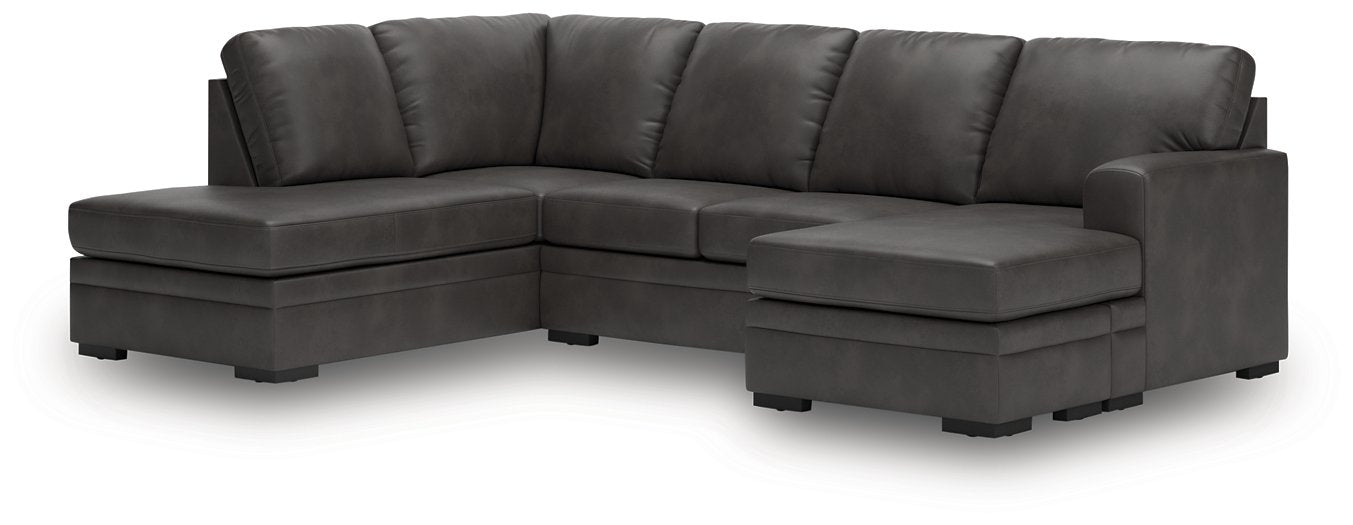 Lofton-Pike Sectional with Chaise - Furniture 4 Less (Jacksonville, NC)