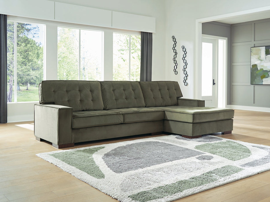 Caspian-Town Sectional with Chaise - Furniture 4 Less (Jacksonville, NC)