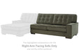 Caspian-Town Sectional with Chaise - Furniture 4 Less (Jacksonville, NC)
