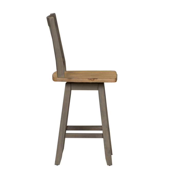 Lindsey Farm Counter Height Swivel Chair (RTA) - Furniture 4 Less (Jacksonville, NC)