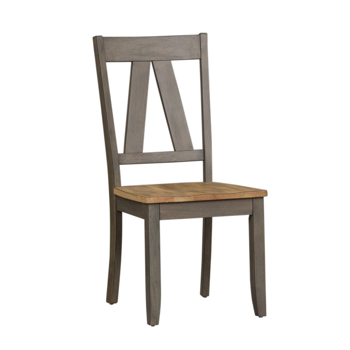 Lindsey Farm 5 Piece Trestle Table Set - Furniture 4 Less (Jacksonville, NC)