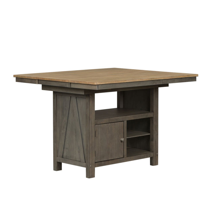 Lindsey Farm 7 Piece Gathering Table Set - Furniture 4 Less (Jacksonville, NC)