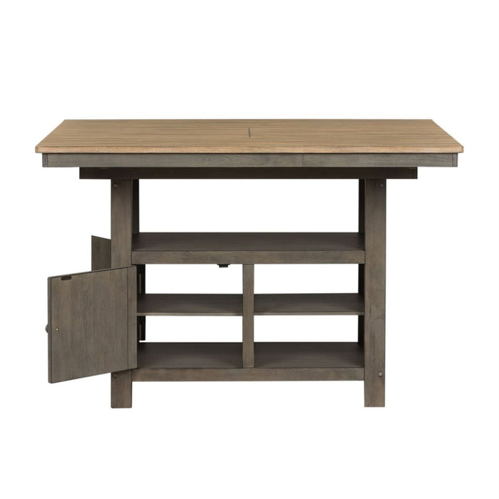 Liberty Furniture Lindsey Farm Kitchen Island in Gray and Sandstone - Furniture 4 Less (Jacksonville, NC)