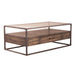 Jamestown Rectangular Cocktail Table in Brown - Furniture 4 Less (Jacksonville, NC)
