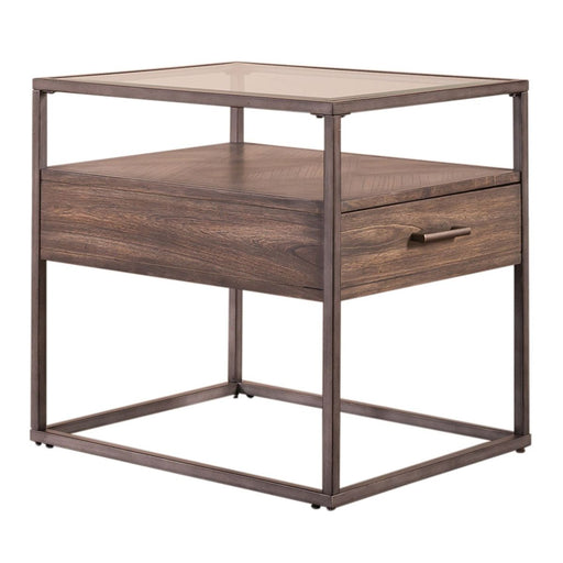 Liberty Furniture Jamestown End Table in Brown - Furniture 4 Less (Jacksonville, NC)