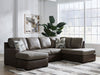 Castille Way Sleeper Sectional with Chaise - Furniture 4 Less (Jacksonville, NC)