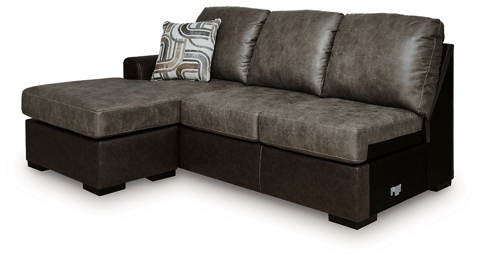 Castille Way Sectional with Chaise - Furniture 4 Less (Jacksonville, NC)