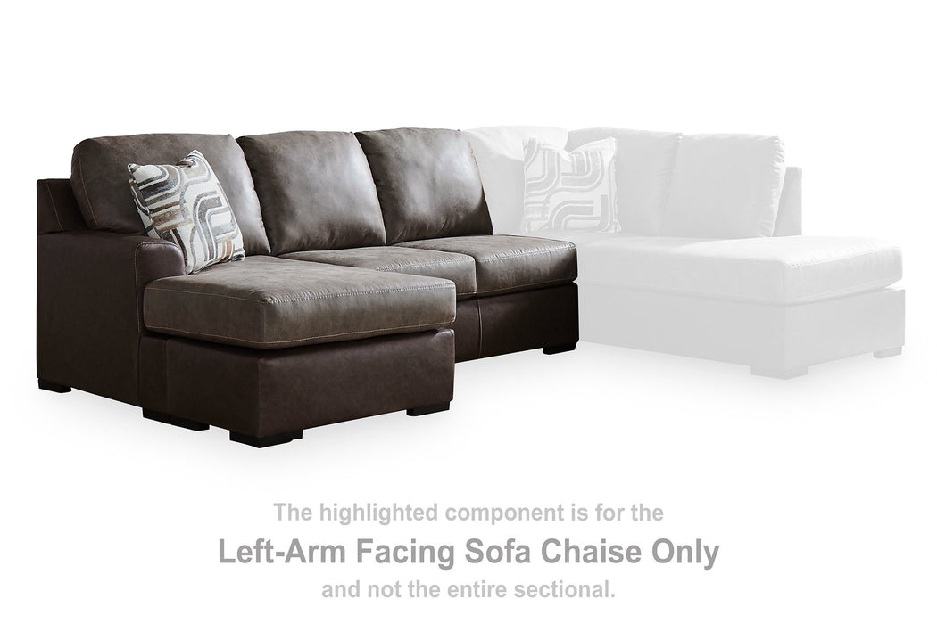 Castille Way Sectional with Chaise - Furniture 4 Less (Jacksonville, NC)