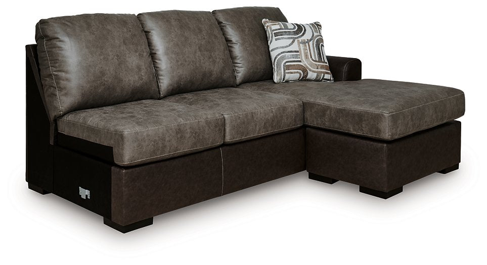Castille Way Sectional with Chaise - Furniture 4 Less (Jacksonville, NC)