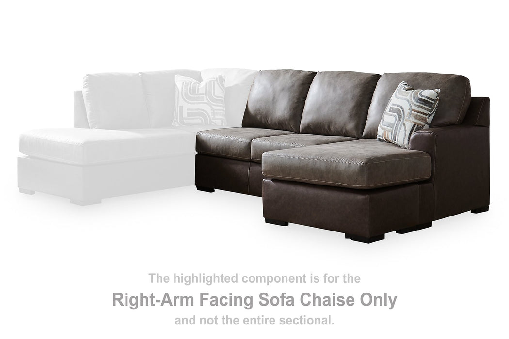 Castille Way Sectional with Chaise - Furniture 4 Less (Jacksonville, NC)