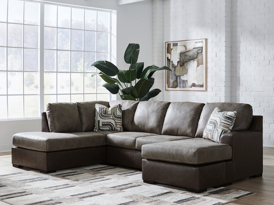 Castille Way Sectional with Chaise - Furniture 4 Less (Jacksonville, NC)