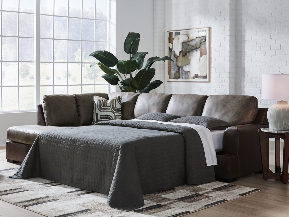 Castille Way Sleeper Sectional with Chaise - Furniture 4 Less (Jacksonville, NC)