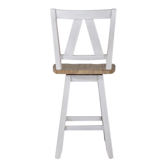 Lindsey Farm Counter Height Swivel Chair (RTA) - Furniture 4 Less (Jacksonville, NC)