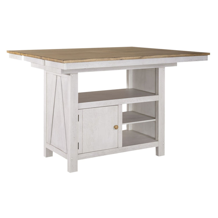 Lindsey Farm 7 Piece Gathering Table Set - Furniture 4 Less (Jacksonville, NC)