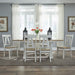 Liberty Furniture Lindsey Farm Trestle Dining Table in Weathered White & Sandstone - Furniture 4 Less (Jacksonville, NC)