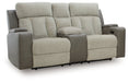 WhipLash Power Reclining Loveseat with Console - Furniture 4 Less (Jacksonville, NC)