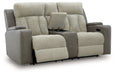 WhipLash Power Reclining Loveseat with Console - Furniture 4 Less (Jacksonville, NC)