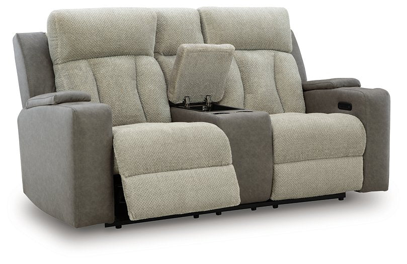WhipLash Power Reclining Loveseat with Console - Furniture 4 Less (Jacksonville, NC)