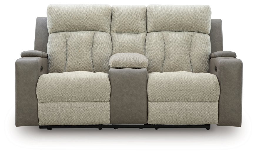WhipLash Power Reclining Loveseat with Console - Furniture 4 Less (Jacksonville, NC)