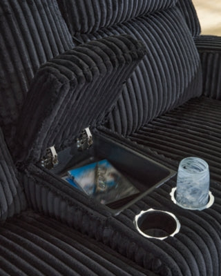 Forest Lake Power Reclining Loveseat with Console - Furniture 4 Less (Jacksonville, NC)