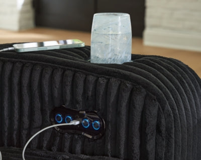 Forest Lake Power Reclining Loveseat with Console - Furniture 4 Less (Jacksonville, NC)