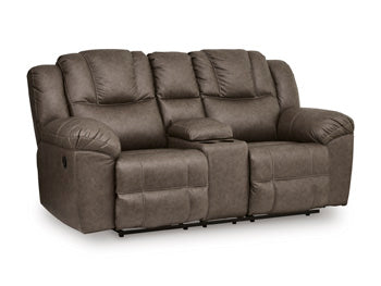 Lowilla Reclining Loveseat with Console - Furniture 4 Less (Jacksonville, NC)