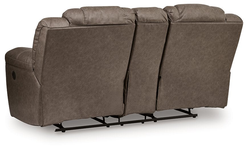 Lowilla Reclining Loveseat with Console - Furniture 4 Less (Jacksonville, NC)
