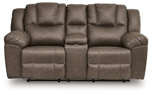 Lowilla Reclining Loveseat with Console - Furniture 4 Less (Jacksonville, NC)