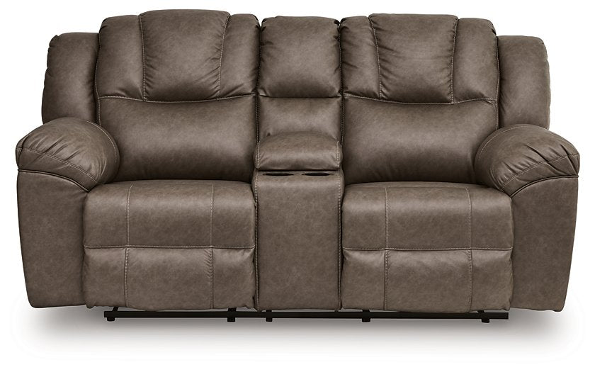 Lowilla Reclining Loveseat with Console - Furniture 4 Less (Jacksonville, NC)