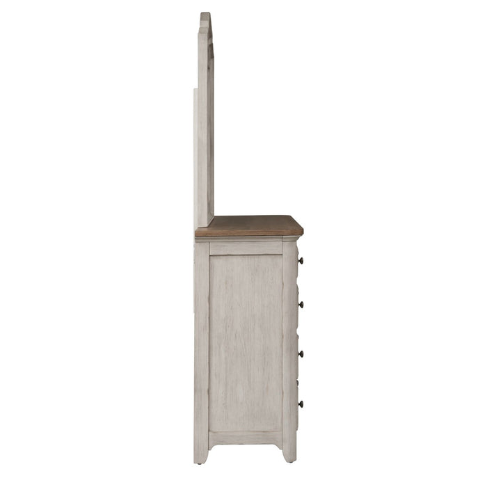 Farmhouse Reimagined Dresser & Mirror - Furniture 4 Less (Jacksonville, NC)