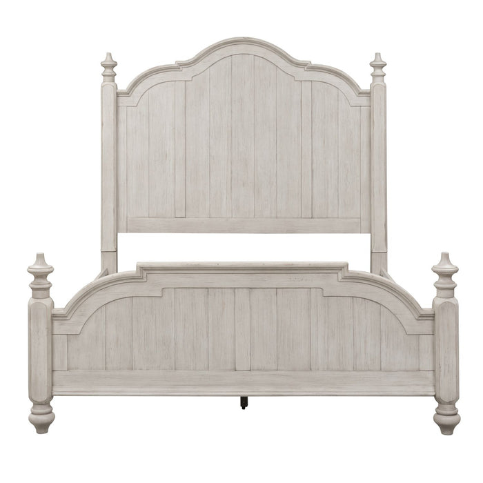 Farmhouse Reimagined King Poster Bed, Dresser & Mirror - Furniture 4 Less (Jacksonville, NC)