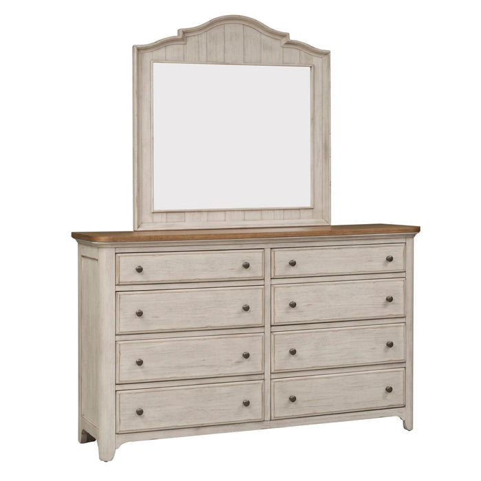 Farmhouse Reimagined King Sleigh Bed, Dresser & Mirror, Chest - Furniture 4 Less (Jacksonville, NC)