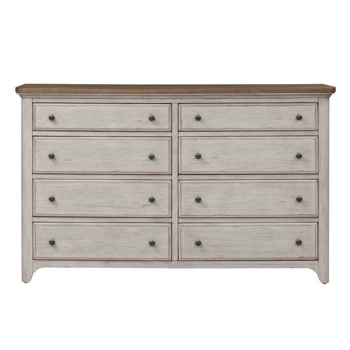 Farmhouse Reimagined Drawer Dresser in Antique White - Furniture 4 Less (Jacksonville, NC)