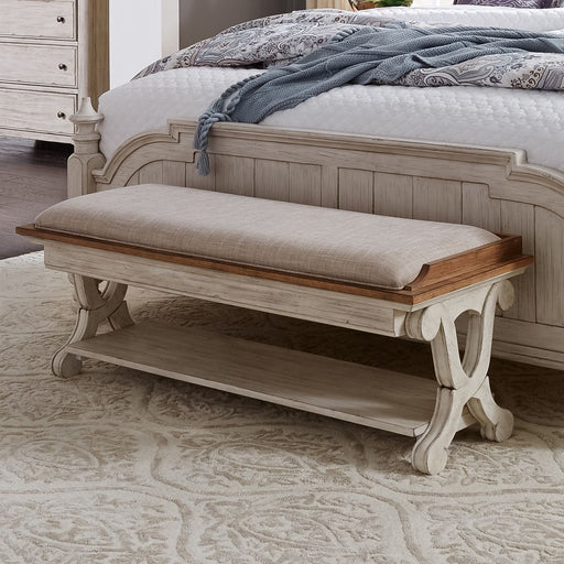 Farmhouse Reimagined Bed Bench in Antique White image