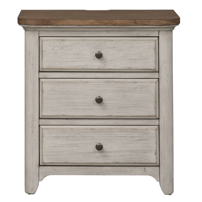 Farmhouse Reimagined Drawer Nightstand in Antique White - Furniture 4 Less (Jacksonville, NC)