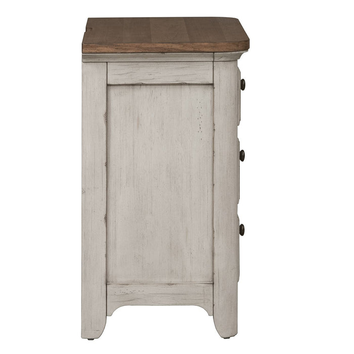 Farmhouse Reimagined Drawer Nightstand in Antique White - Furniture 4 Less (Jacksonville, NC)