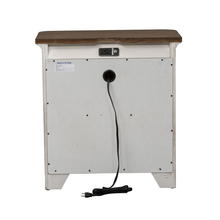 Farmhouse Reimagined Drawer Nightstand in Antique White - Furniture 4 Less (Jacksonville, NC)