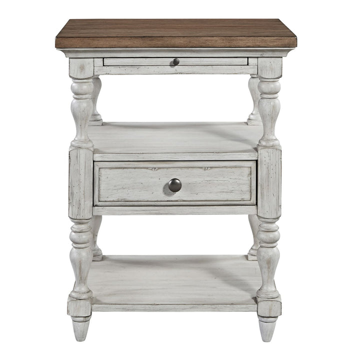 Farmhouse Reimagined Drawer Nightstand in Antique White - Furniture 4 Less (Jacksonville, NC)