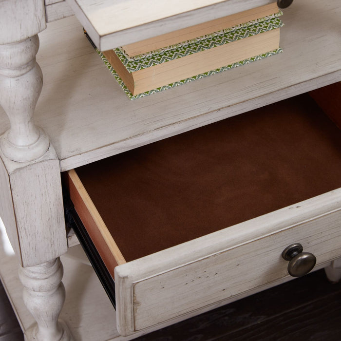 Farmhouse Reimagined Drawer Nightstand in Antique White - Furniture 4 Less (Jacksonville, NC)