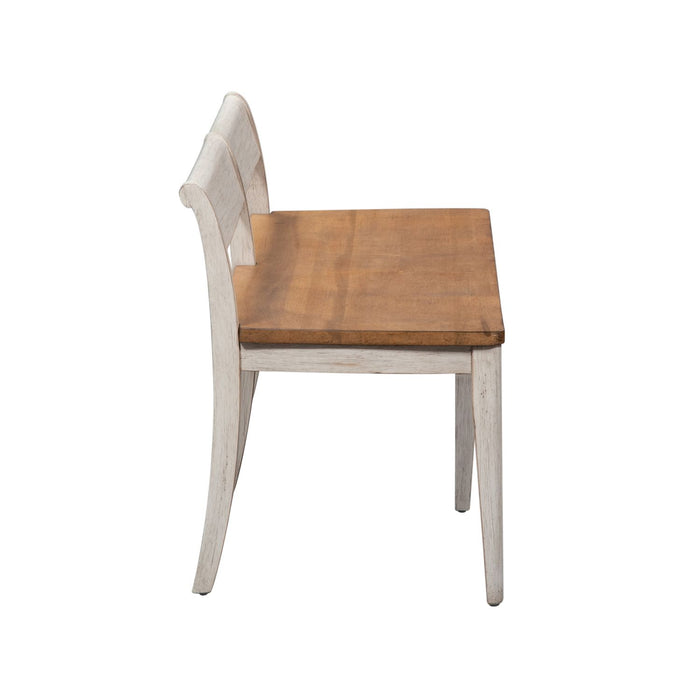 Farmhouse Reimagined Bench (RTA) in Antique White - Furniture 4 Less (Jacksonville, NC)