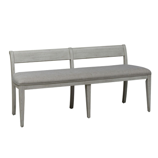 Farmhouse Reimagined Upholstered Bench (RTA) in Antique White - Furniture 4 Less (Jacksonville, NC)