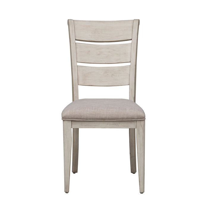 Farmhouse Reimagined Opt 5 Piece Pedestal Table Set - Furniture 4 Less (Jacksonville, NC)