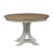 Liberty Furniture Farmhouse Reimagined Pedestal Dining Table in Antique White - Furniture 4 Less (Jacksonville, NC)