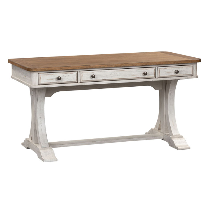 Farmhouse Reimagined Writing Desk in Antique White - Furniture 4 Less (Jacksonville, NC)