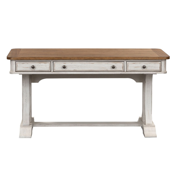Farmhouse Reimagined Writing Desk in Antique White - Furniture 4 Less (Jacksonville, NC)