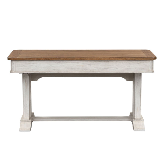 Farmhouse Reimagined Writing Desk in Antique White - Furniture 4 Less (Jacksonville, NC)