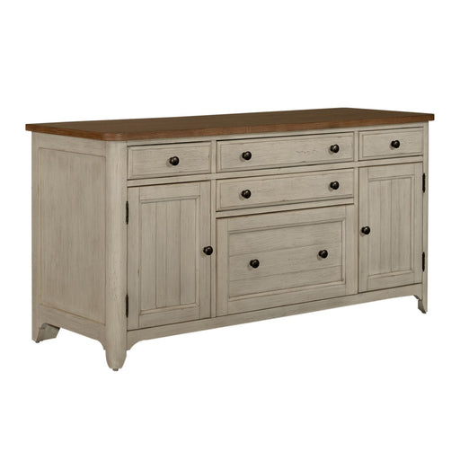 Farmhouse Reimagined Door Credenza in Antique White - Furniture 4 Less (Jacksonville, NC)